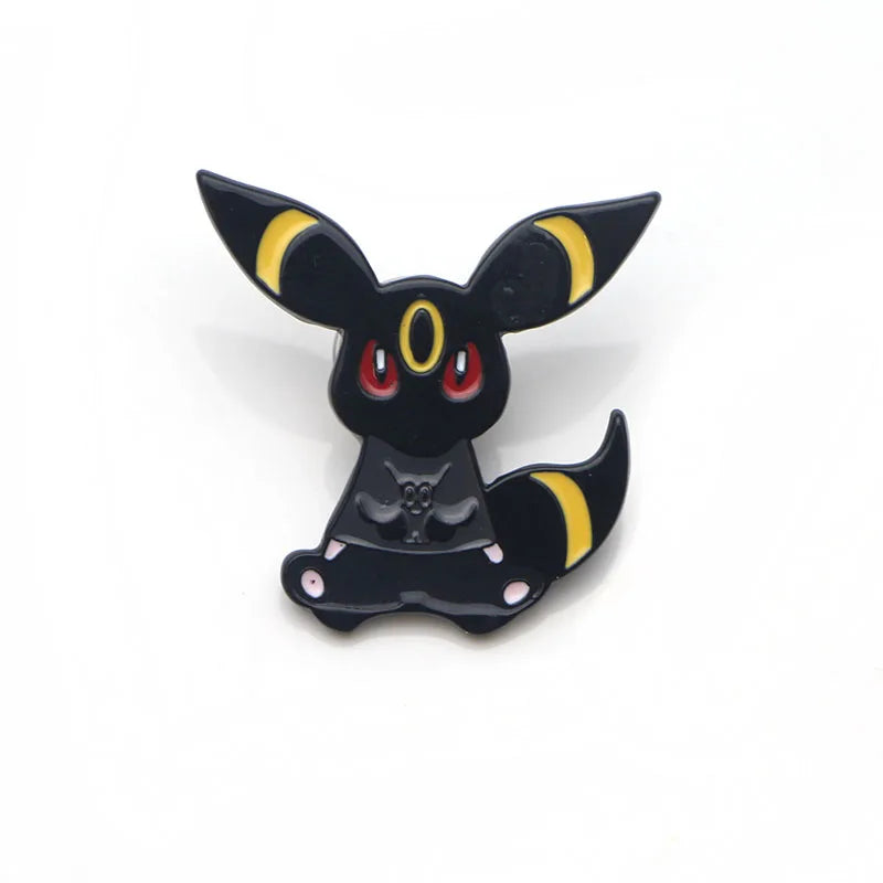 Cartoon Pins Eevee Enamel Pin Monster Badges Cute Brooches Bags Shirts Lapel Pin For Women Men Kids Anime Accessories Gift