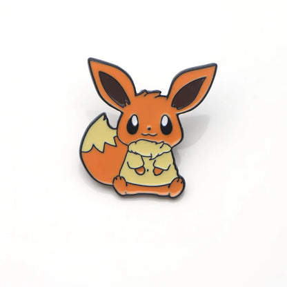 Cartoon Pins Eevee Enamel Pin Monster Badges Cute Brooches Bags Shirts Lapel Pin For Women Men Kids Anime Accessories Gift
