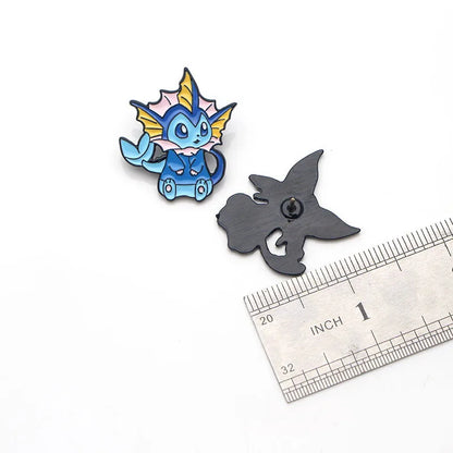 Cartoon Pins Eevee Enamel Pin Monster Badges Cute Brooches Bags Shirts Lapel Pin For Women Men Kids Anime Accessories Gift