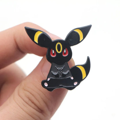 Cartoon Pins Eevee Enamel Pin Monster Badges Cute Brooches Bags Shirts Lapel Pin For Women Men Kids Anime Accessories Gift