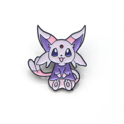 Cartoon Pins Eevee Enamel Pin Monster Badges Cute Brooches Bags Shirts Lapel Pin For Women Men Kids Anime Accessories Gift