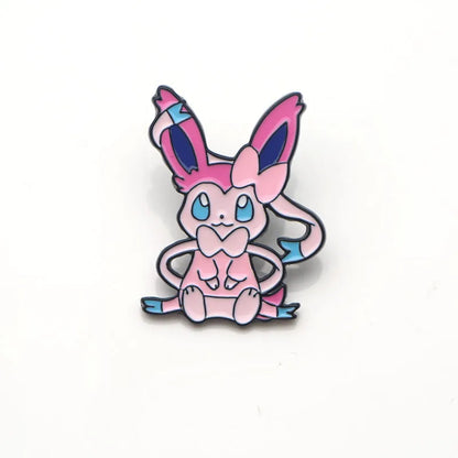 Cartoon Pins Eevee Enamel Pin Monster Badges Cute Brooches Bags Shirts Lapel Pin For Women Men Kids Anime Accessories Gift